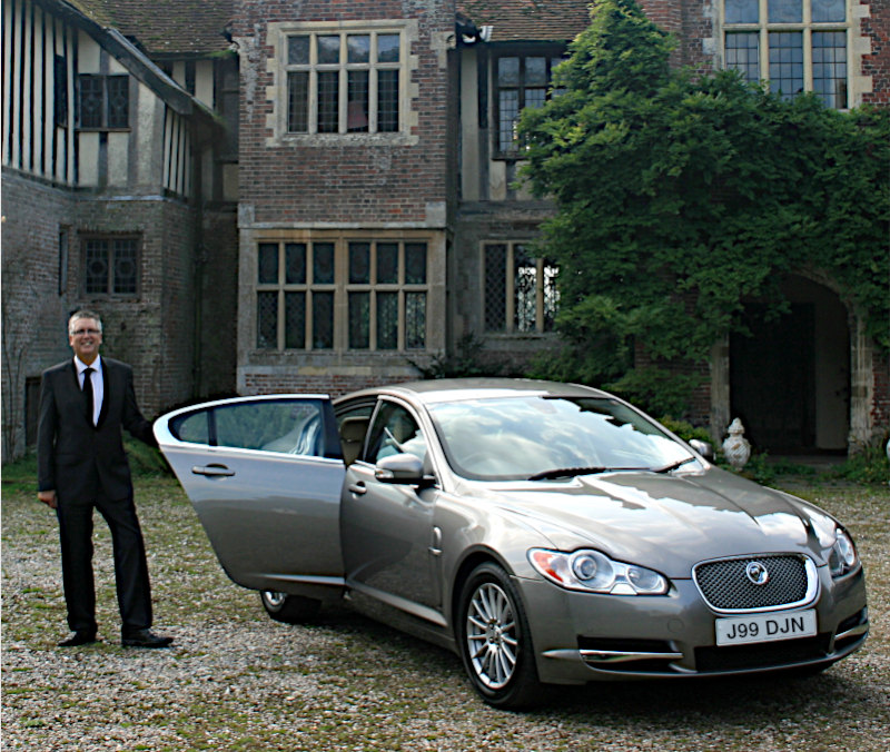 Chauffeur David Noonan with car